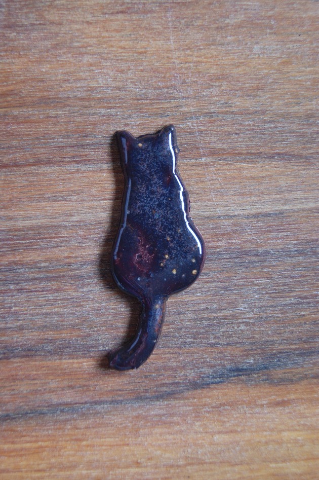 magnesy Ceramiczny magnes kot brązowy
