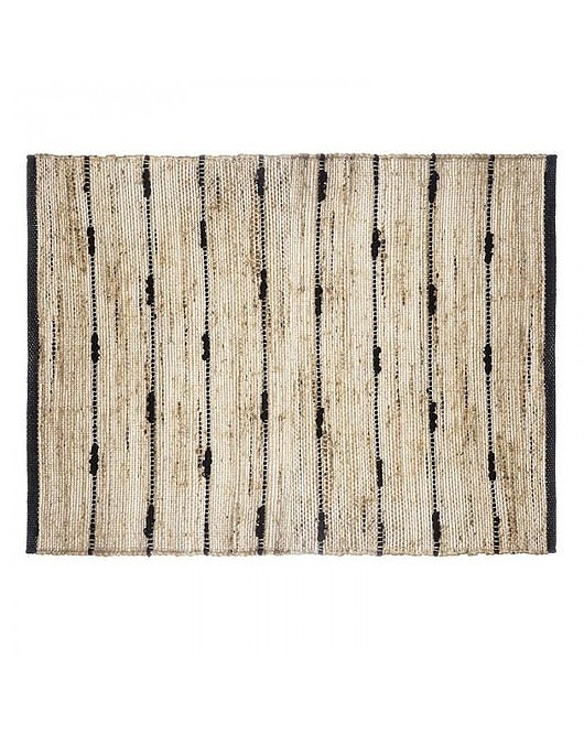 Dywan Jutowy Chodnik Jutowy Black Strips 60x90 cm MIA home