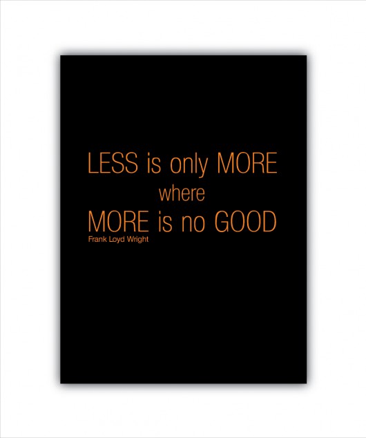 GRAFIKA less is only more.... ORANGE 30 x 40 cm loonybin