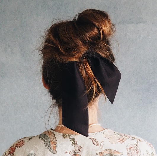 gumki do włosów Silk Hair Scarf - jedwabna wstążka do włosów