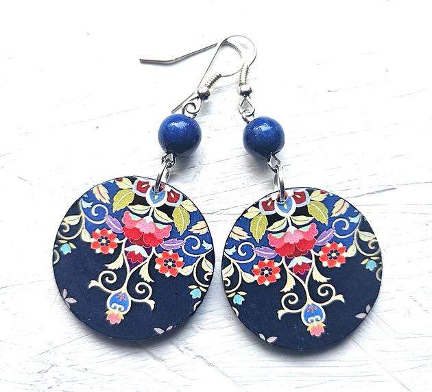 kolczyki drewniane Wdzięk dźwięku