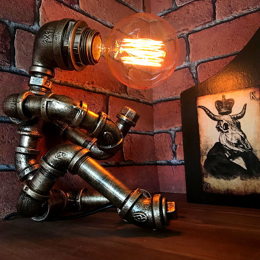 LAMPKA INDUSTRIALNA - WISEMAN - loft, design DROBINY CZASU