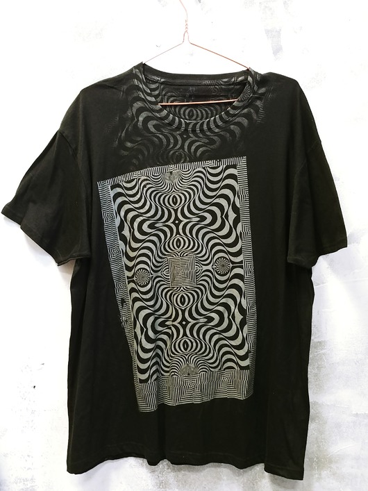 t-shirty męskie Koszulka z szarym drukiem  tshirt opart