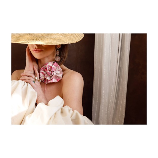 chokery Jedwabny choker