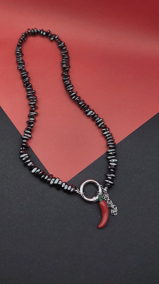 korale Naszyjnik HOT hematyt