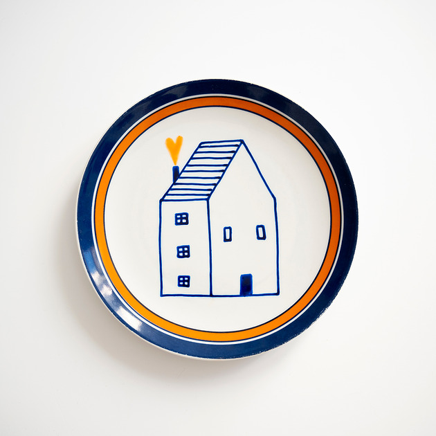 Ozdoby na ścianę Talerz na ścianę - SWEET HOME