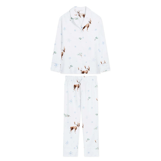 piżamy damskie Piżama Renifery długa
