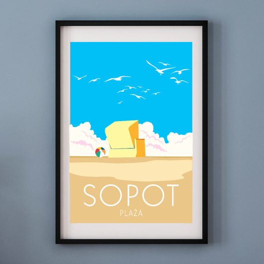 plakaty Plakat SOPOT PLAŻA