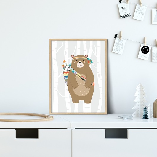 Plakat dla dzieci Miś 1L3 TamTamTu