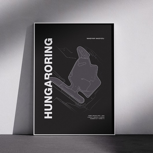 plakaty Plakat Tory wyścigowe - Hungaroring