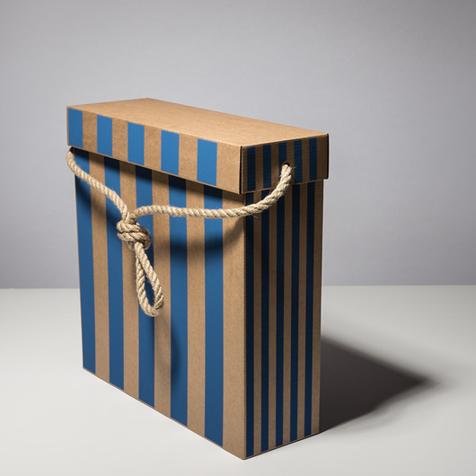 Bag Box Torba tekturowa 35x11x35 cm pasy nieb. BagStreetBox