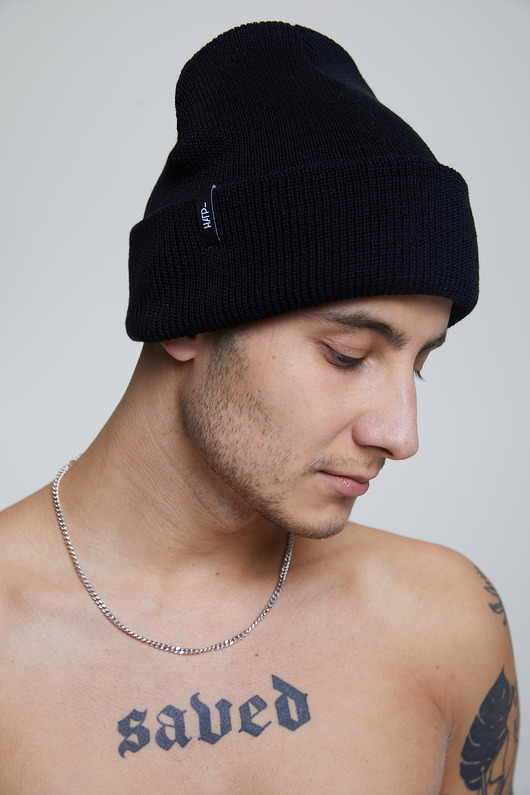 czapki damskie Czapka Premium Cotton Beanie Black
