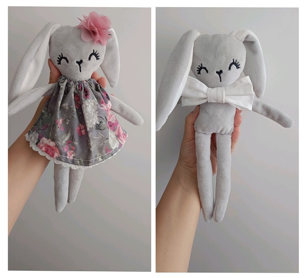 przytulanki dla niemowląt i dzieci Mini króliczek maskotka przytulanka (personalizowany, kolory)