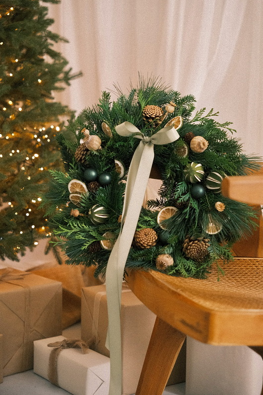 wianki bożonarodzeniowe Wianek świąteczny "Armonia"