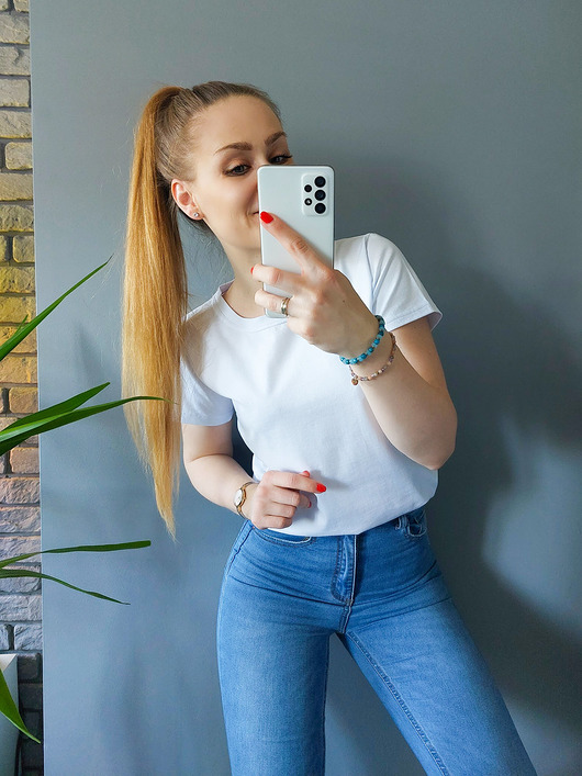 t-shirt damskie T-SHIRT OVERSIZE I275 BIAŁY