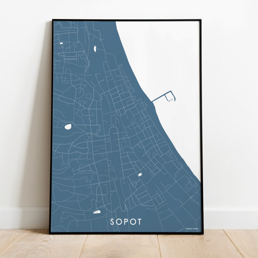 Mapa plakat - Sopot Mappy Maps