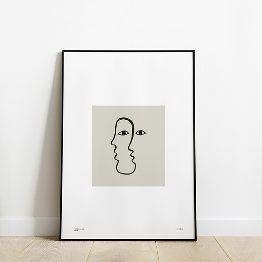 Twarzą w twarz - print Paperblue Studio
