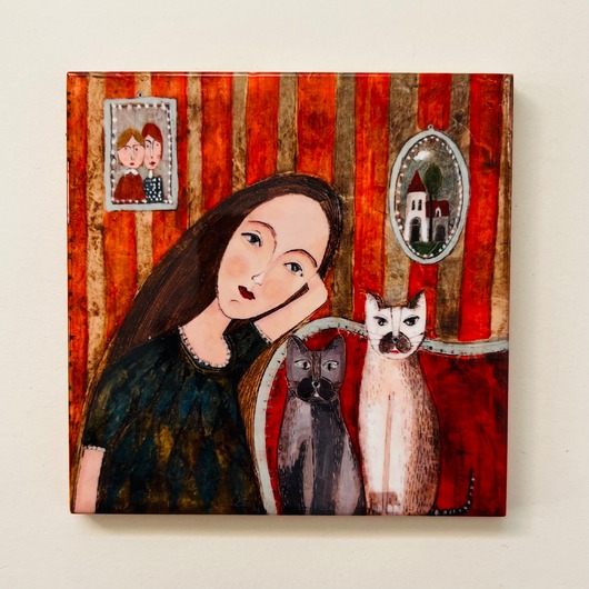 kafle i panele Kafle ceramiczne - portret kobieta