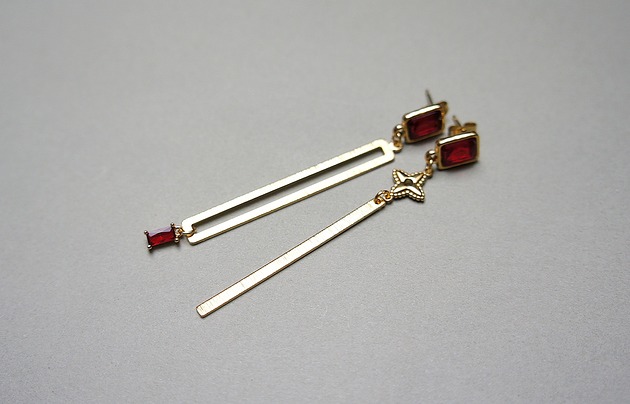 kolczyki pozłacane Kolczyki pozłacane Alloys Collection /Odd/ - Geometric vol. 10