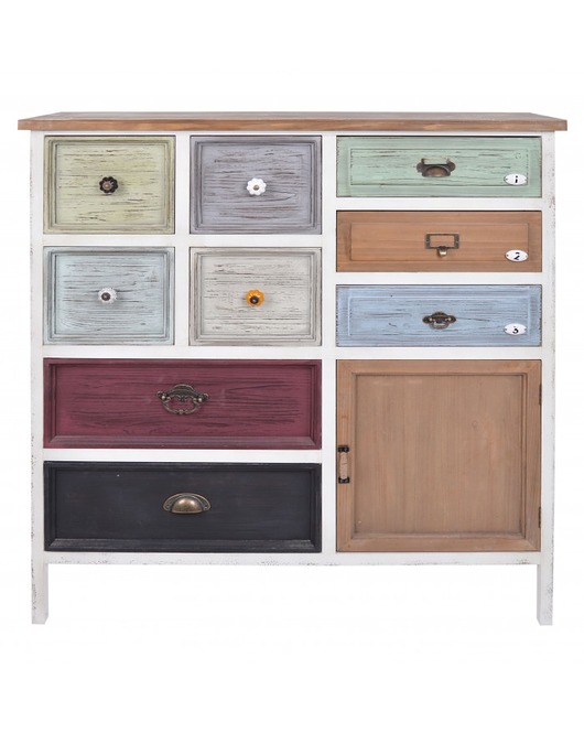 Komoda Kolorowa 9 Szuflad MIA home