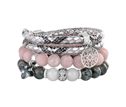 Powder pink & silver night. Lavoga