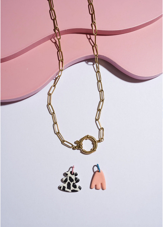 naszyjniki - inne Naszyjnik vintage z 2 zawieszkami 4 w 1