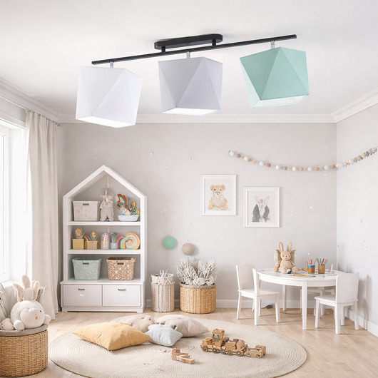 lampy do pokoju dziecka Dziecięca lampa sufitowa 3 punktowa regulowana DETROIT KIDS