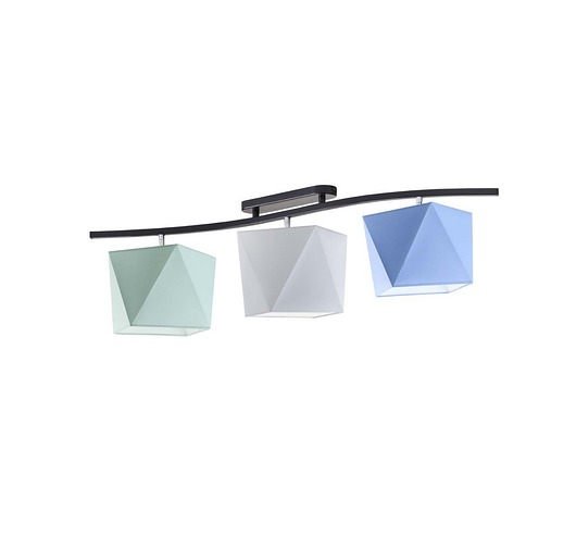 lampy do pokoju dziecka Regulowana 3-punktowa lampa sufitowa do pokoju dziecka FARGO KIDS