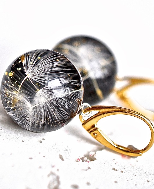 Kolczyki pozłacane kwiatowe Grol Jewellery