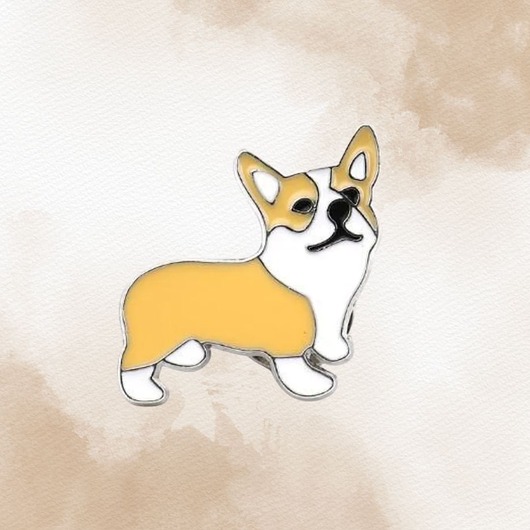 przypinki Przypinka  PIES CORGI