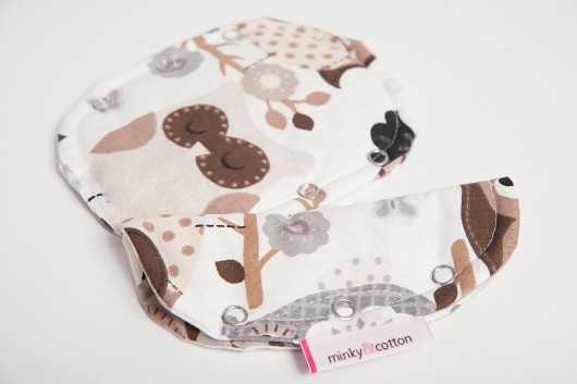 Ochraniacze na pasy - sowy Minky and Cotton