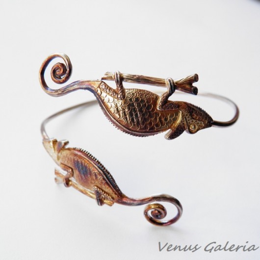 Bransoletka - Dwa kameleony VENUS GALERIA