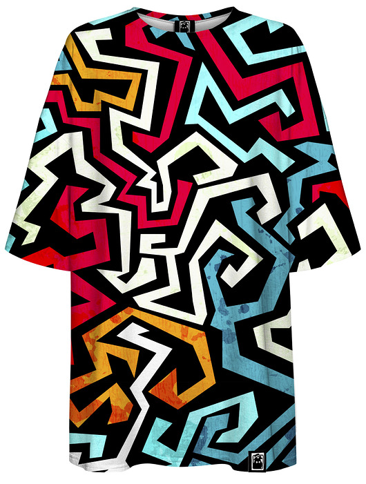 t-shirt damskie DR.CROW T-shirt Damski Oversize Crazy Style