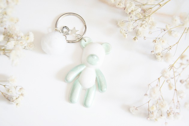 breloki Brelok Miś Teddy - zieleń