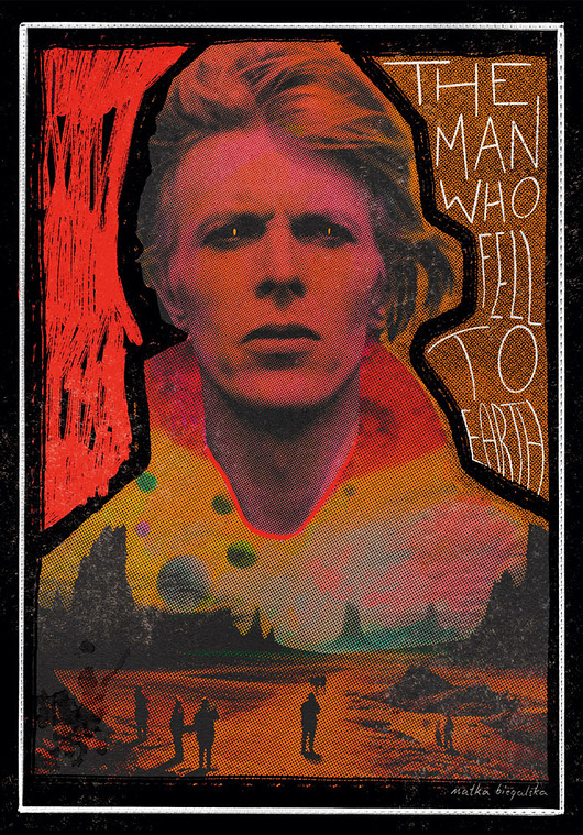 grafiki i ilustracje Plakat  "The Man Who Fell To Earth"