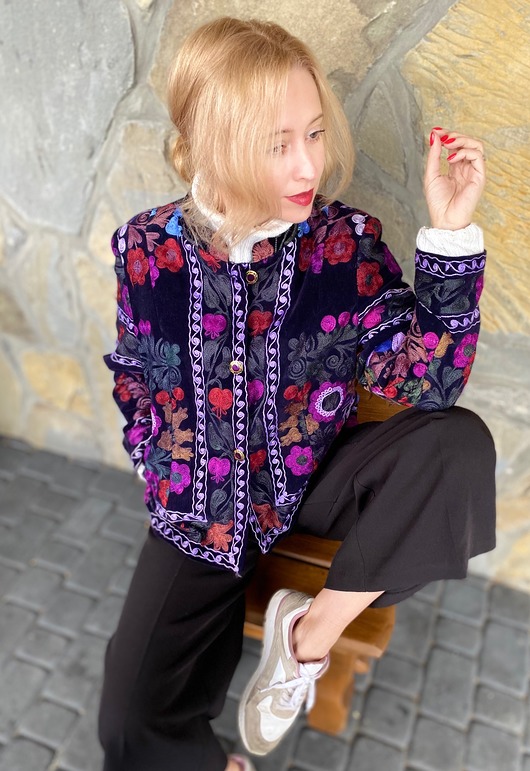 marynarki damskie Żakiet Sultana Style FiOLET R.XXL