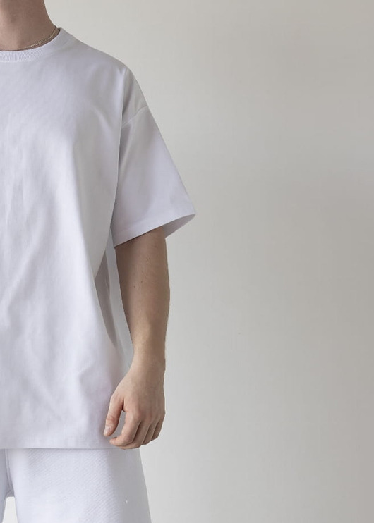 t-shirty męskie T-Shirt Oversize FLOW White