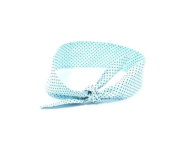 Retro opaska pin up miętowa w kropki RękaProduction