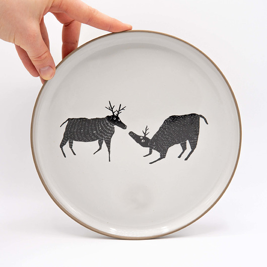 Talerz śniadaniowy/ Coffee / Deer Love Lutumursi