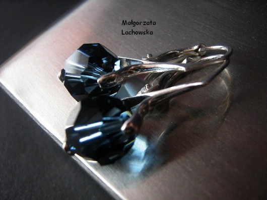 kolczyki Montana kryształ Swarovski Lahovska