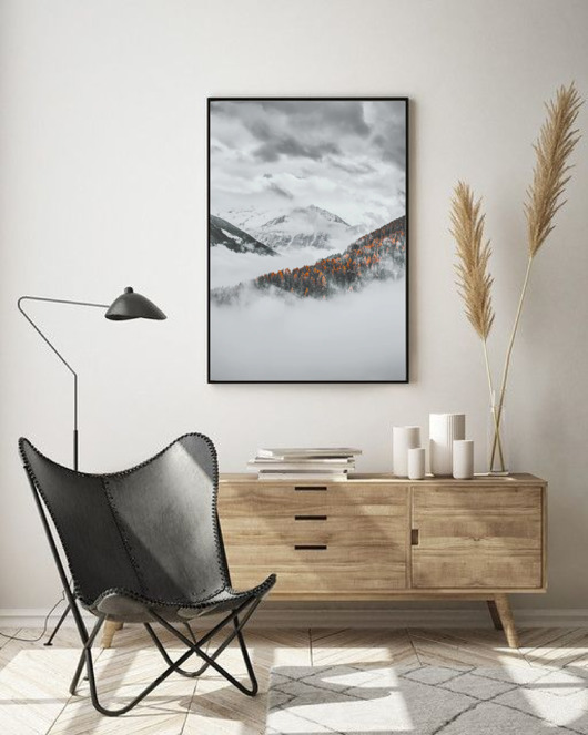 plakaty PLAKAT  GÓRY poster góra krajobraz las