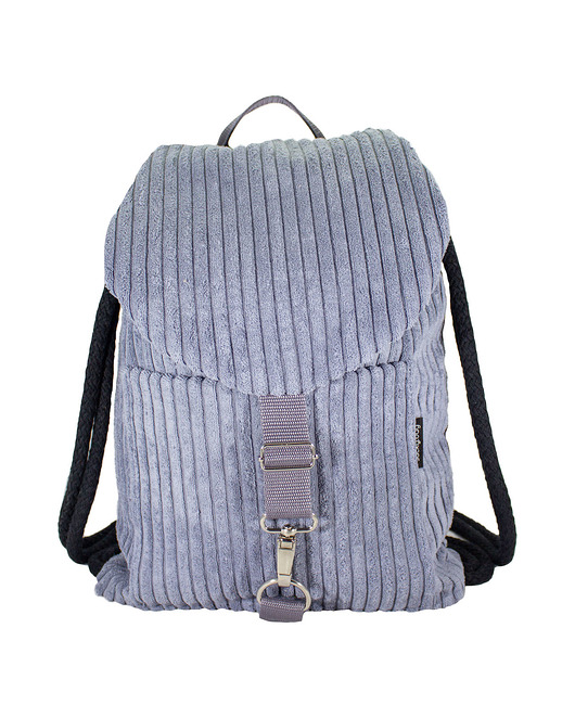 Plecak błękitny sztruks sacky bag