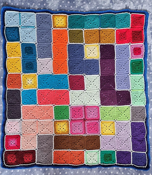 koce i narzuty Pled kanapowy Tetris