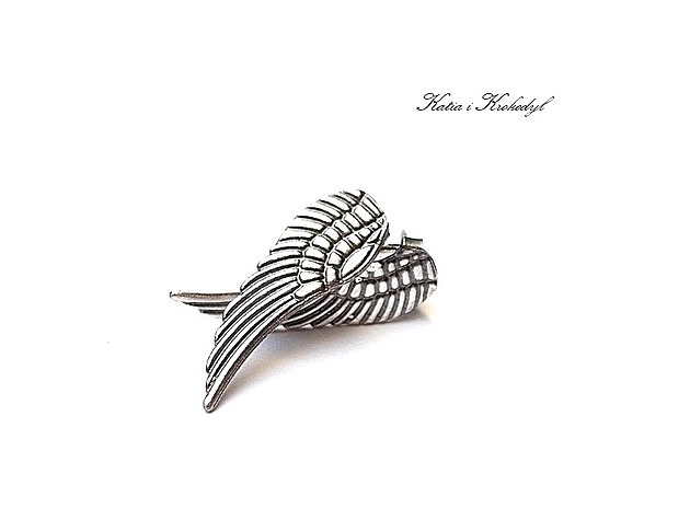 kolczyki wire wrapping Angel - sztyfty