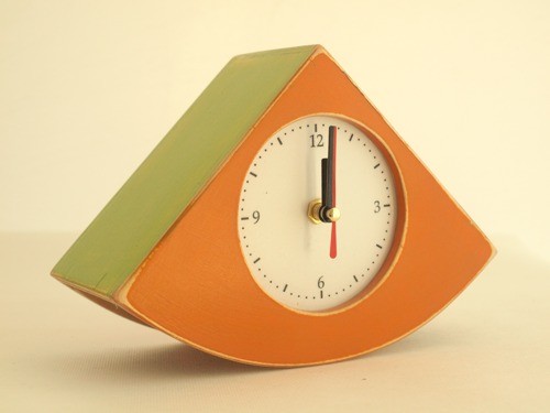 buJAczeK  plus orange Clock Wood Studio