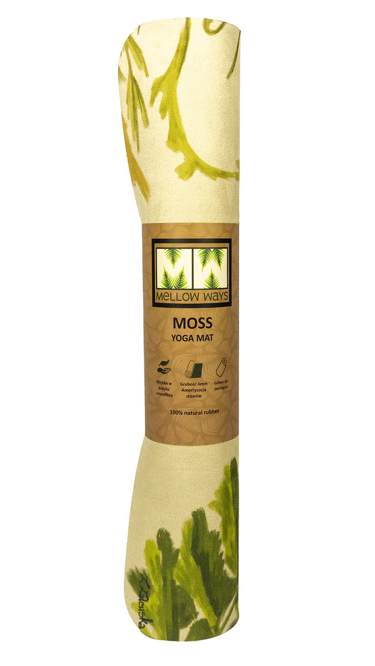 akcesoria do jogi Mata do jogi z mikrofibrą MOSS 4mm Agria, mikrofibra + naturalny kauczuk