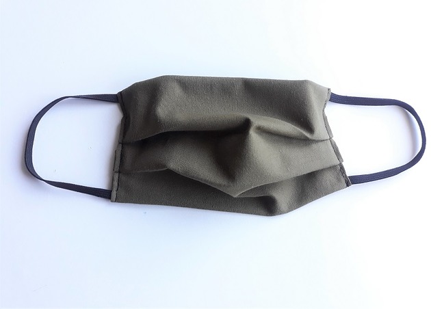 Maseczka wielorazowa bawełna khaki beautifulthings