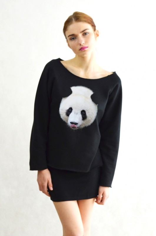 PANDA czarna bluza oversize GAU great as You