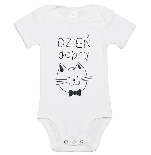 body dla dziecka. dzień dobry koteczku Love Life and Forest