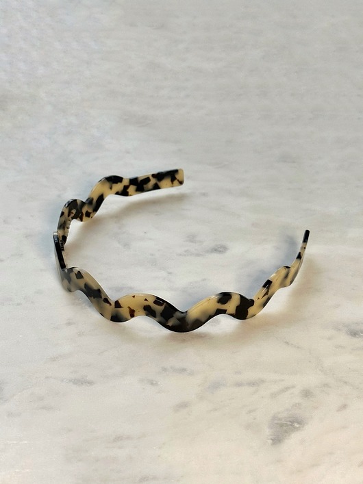 opaski do włosów Opaska Wavy w kolorze White Tortoise
